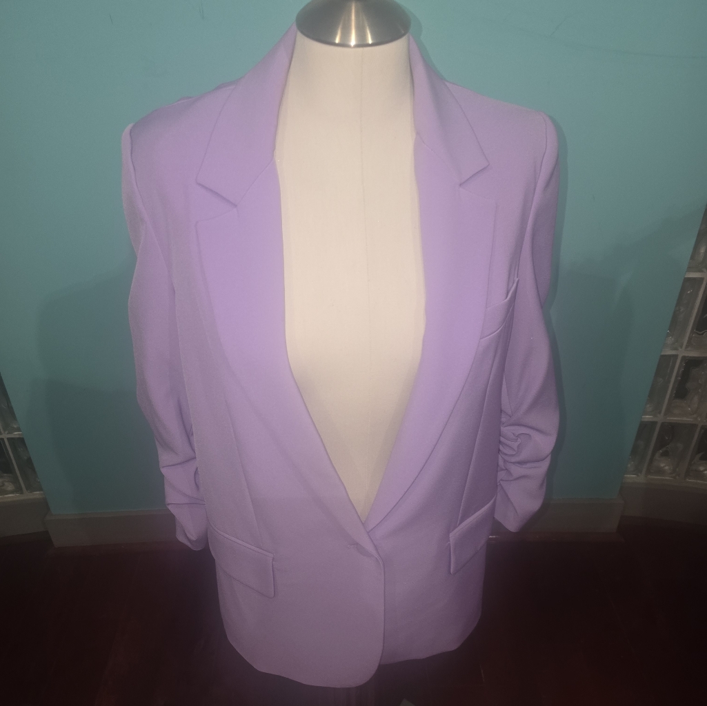 Generation Love Madison Crepe Lavender Blazer Size Small